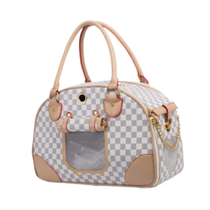 Luxury Pet & Dog Carrier,Waterproof Premium Leather Carrying Handbag For Outdoor Travel Walking Hiking Shopping